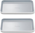 Caraway Nonstick Ceramic Small Baking Sheet Duo (9x13”) – Non-Toxic, PTFE & PFOA Free – Oven Safe – Aluminized Steel Core – Mini Sheet Pan for Baking, Roasting & More - White