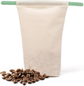 Food Huggers Sustainable Coffee Storage| Bulk Bean Bag | Eco-Friendly, Zero-Waste | BPA-Free, Dishwasher Safe Silicone | Ideal for Groceries, Food | Reusable, Large (1pc)