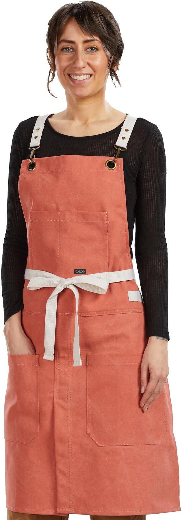 Caldo Split Leg Apron (Terracotta)