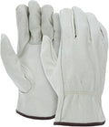Heavy Duty Durable Cowhide Leather Driver Work Gloves for Truck Driving