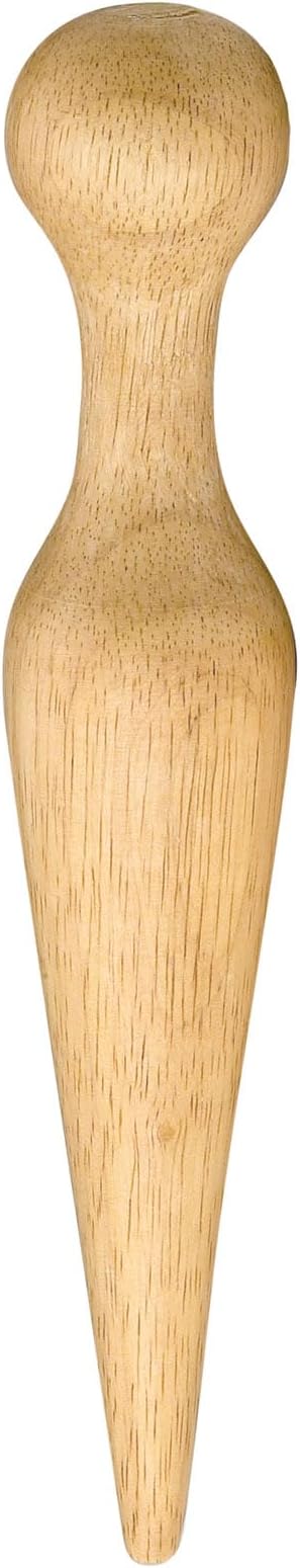 HIC Kitchen Pestle for Chinois, Cone-Shaped, Wood, 8-Inches