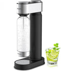 Philips Soda Streaming Machine, Stainless Sparkling Water Maker Easy Install with Quick Twist 1L PET Carbonating Bottle, Soda Maker Compatible with 60L CO2 Carbonator (NOT Included), ADD4902BKOQ/37