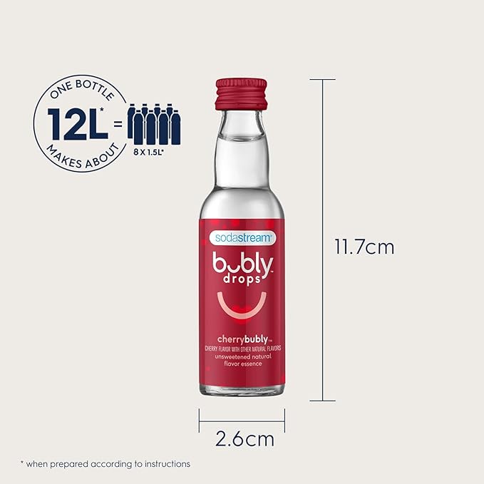 sodastream, bubly Drops 3 Flavor Pack, Tropical Thrill Variety, 4 Fl Oz