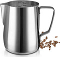 SIKEMAY Milk Frothing Pitcher Cup, 20oz/600ML Milk Frother Cup Stainless Steel Steaming Pitcher Milk Jug Coffee Latte Art Cappuccino Espresso Machine Accessories for Barista Steam Pitchers Tools