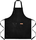 Tosewever Art Aprons for Women Painting Pottery Baking, Mens Buckle Straps Kitchen Apron with Pockets for Chef Cooking