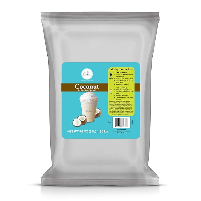 Coconut Blended Crème Mix by Angel Specialty Products [3 LB]