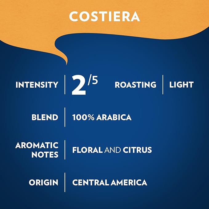 Lavazza Costiera Gran Aroma Ground Coffee 12oz Bag, Light Roast, Smooth and Aromatic Taste, Intensity 2/5, 100% Arabica, Ideal for Drip Brewers, (Pack of 1) - Package May Vary