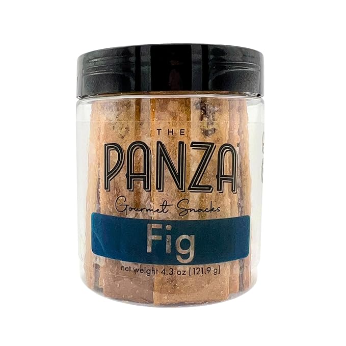The Panza Fig Gourmet Cookie Snack Thin & Crispy | Organic, Non-GMO, 100% Natural Ingredients | Signature Jar 4.3 oz