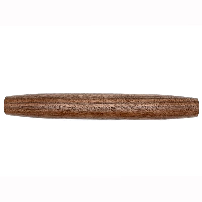 Handmade French Rolling Pin. Tapered Rolling Pin. Wooden Rolling Pin. Handmade In Kentucky. (Walnut, 12 inch)
