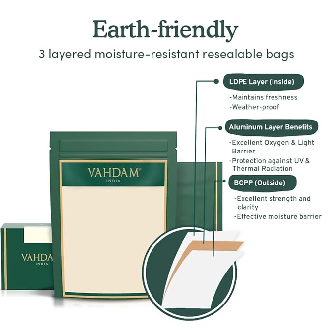 VAHDAM, Second Flush ASSAM GOLD (50 Cups) | 100% PURE UNBLENDED Black Tea Loose Leaf | Black Tea Leaves with GOLDEN TIPS | Brew as Hot or Iced Tea | 3.53oz