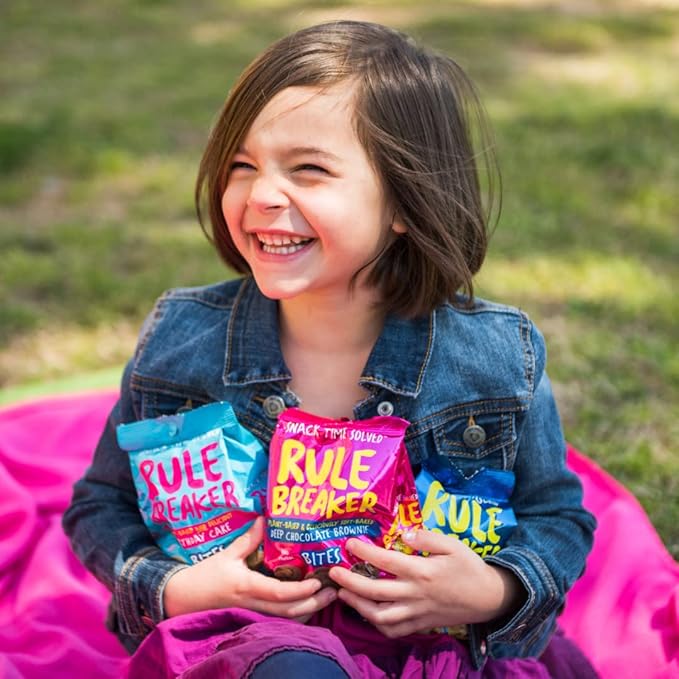 Rule Breaker Vegan & Gluten Free Cookies | Variety Pack Brownie Bites | Plant-Based, Dairy, Nut, Soy, Allergen Free, Kosher | Soft-Baked Snacks for Kids and Adults (Pack of 6)