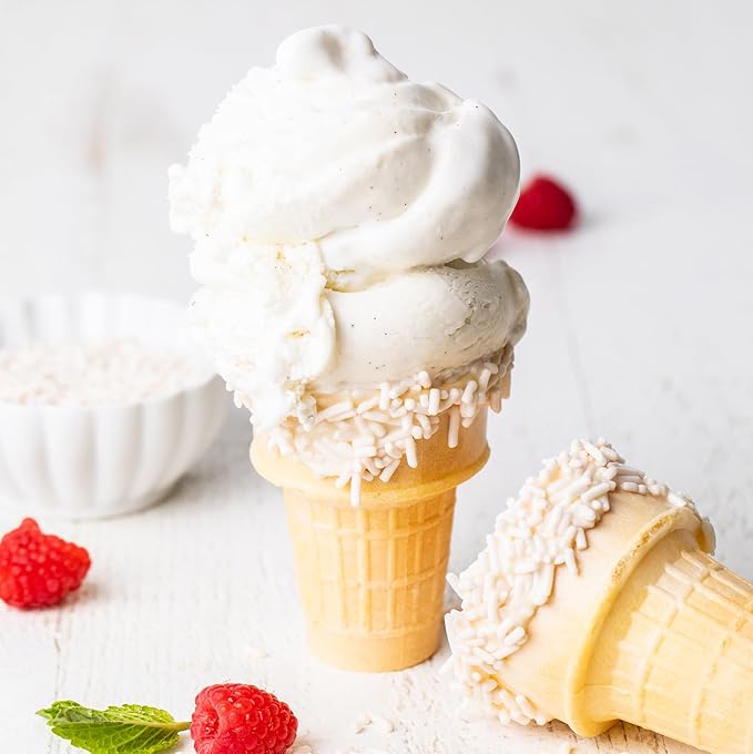 Color Kitchen White Sprinkles Natural Ingredients Baking Cake Decorations, Ice Cream, Cookie, Artificial Dye-free, Plant-Based Colors, Gluten-Free, Non-GMO, No Hydrogenated Oils, Soy-Free, Kosher, 2 LB
