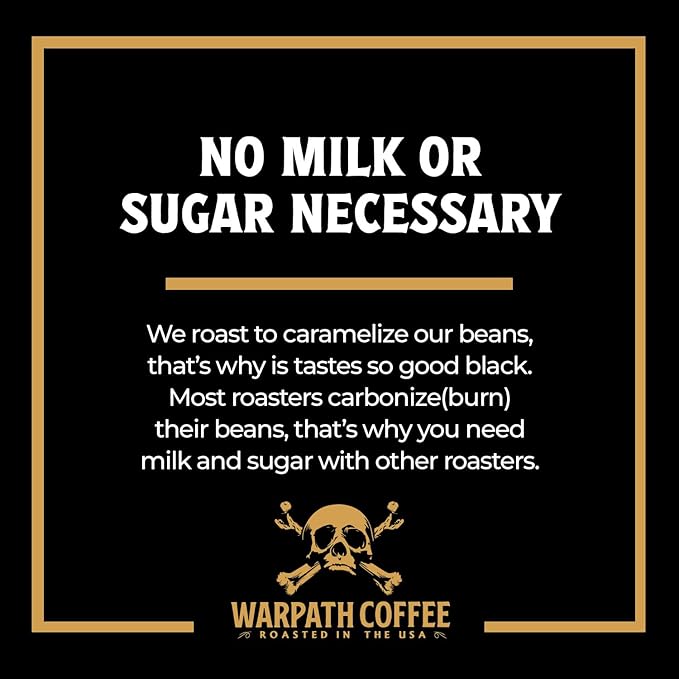 Warpath Coffee Ground Coffee Dark Roast, Mariner's Blend, High Caffeine, Extra Strong Roasted 100% Arabica Coffee Ground Beans, Rich Aroma, Full-Bodied Intense Cup, Created by Navy SEALs, 2lb