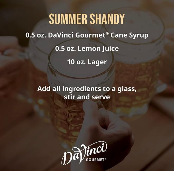 DaVinci Gourmet Classic Cane Sugar Syrup, 25.4 Fluid Ounces (Pack of 1)