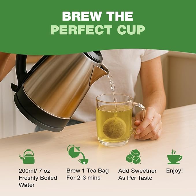 HANDPICK Lemon Balm Tea Bags – 100 Count | 100% Pure Natural Dried Lemon Balm Herb | Caffeine-Free Herbal Tea with Citrus Flavor & Aroma | Round Eco-conscious Teabags