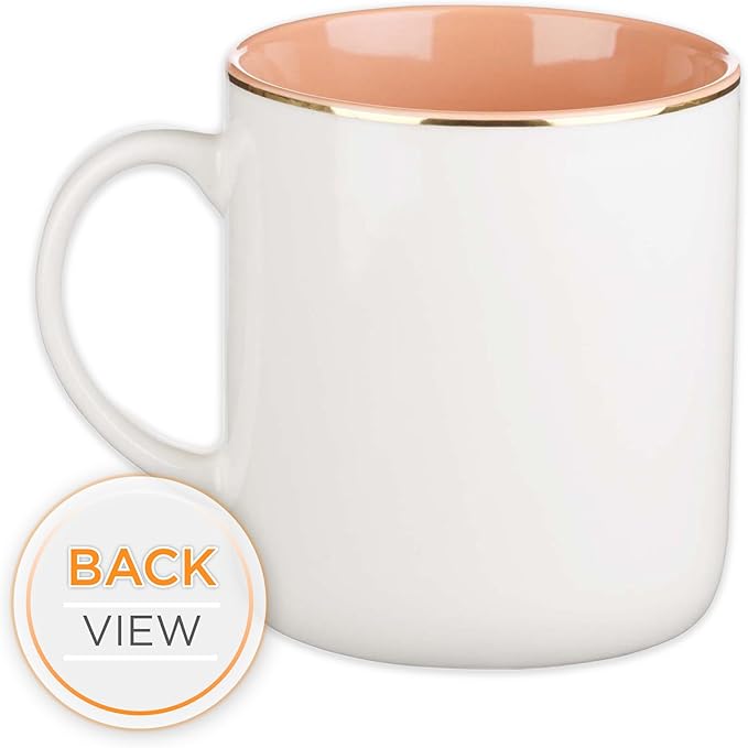 Christian Art Gifts Floral Ceramic Coffee Mug with Gold Rim – 14 oz. Lead & Cadmium-free, Non-toxic Inspirational Scripture Coffee & Tea Mug for Women with Bible Verse: When She Speaks –Proverbs 31:26