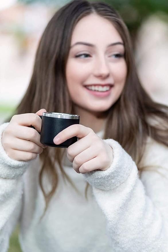 "Little Sipper 3 oz Insulated Espresso Cups - Premium Double Wall Set of 4 Demitasse