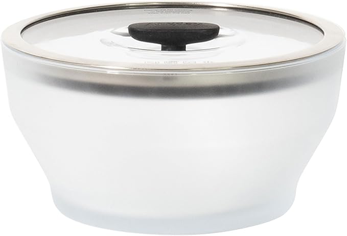 Anyday 8-Cup Microwave Cookware & Glass Container with Glass Lid, Plastic-Free Deep Food Storage | Stackable Airtight Steamer with Vented Lid for Microwave-Safe Reheating, Steaming Vegetables & Rice