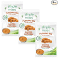 Simple Mixes Natural Instant Pudding & Pie Filling Mix, Healthy Snack, Salted Caramel (Butterscotch), Gluten and Dye-Free, No Fat, or Lactose, Kosher, 3 Pack