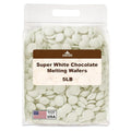 Super White Chocolate Melting Wafers 5lb – Smooth and Creamy, Perfect for Dipping, Baking, Candy Making, and Decorating Desserts – Ideal for Fountains, Coating, and Molded Chocolates (Super White Chocolate)