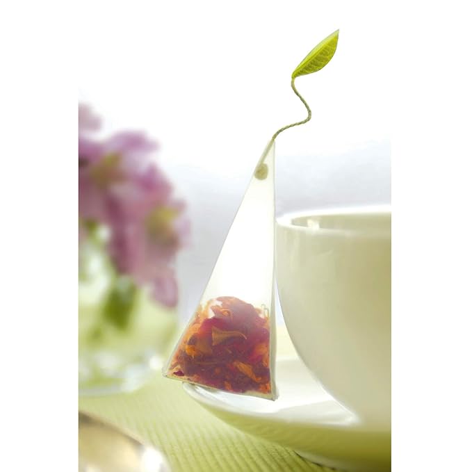 Tea Forte Assorted Herbal Petite Presentation Box Tea Gift Set Sampler, 10 Count, 2 of Each Variety Individually Wrapped Handcrafted Pyramid Infuser Bags