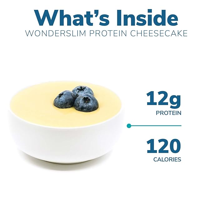 WonderSlim Protein Cake, Creamy Cheesecake, 12g Protein, Gluten Free (7ct)