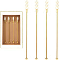 Exquisite Gold Pearl Stainless Steel Coffee Beverage Stirrers Stir Cocktail Drink Swizzle Stick for Wendding Party Value Pack, Hostess Gifts Set of 4, 7.5 Inches Long