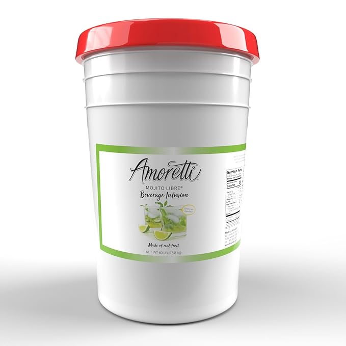 Amoretti - Mojito Libre Beverage Infusion - Drink Mix & Water Enhancer with Pump for Flavoring Cocktails, Waters, Teas, and other Beverages, Preservative Free