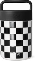 Simple Modern Food Jar for Hot Food | Stainless Steel Vacuum Insulated Leak Proof Lunch Storage for Smoothie Bowl, Soup, Oatmeal | Provision Collection | 12oz | Black and White Checkmate