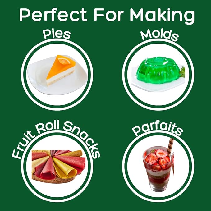 Simple Mixes Natural Gelatin Dessert, Orange, Healthy Snack, Dye-Free, No Gluten or Fat, Kosher, 3 Pack