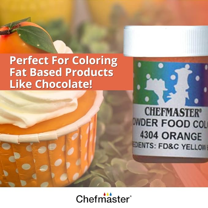 Chefmaster Red Dry Powder Candy Color | Vibrant Shades | Chocolate, Macarons, Fondant | Decorating | Professional-Grade Dye | Easy-to-Use | Manufactured in USA | 3 grams