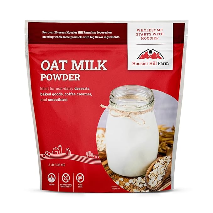 Hoosier Hill Farm Oat Milk Powder, 3LB (Pack of 1)