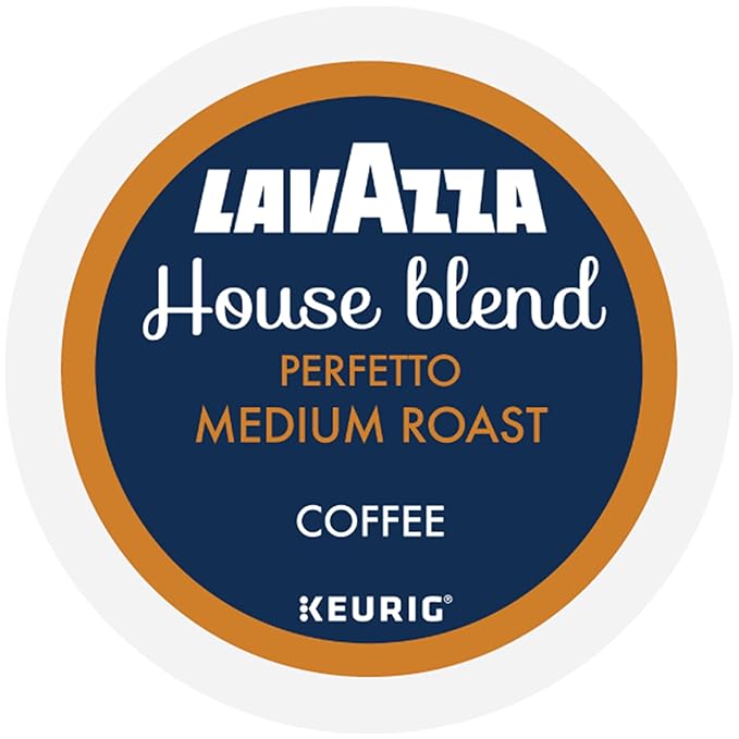 Lavazza House Blend Perfetto, Single-Serve Keurig K-Cup Pods, Medium Roast Coffee, 32-Count Box