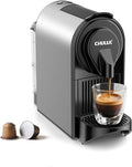 CHULUX Compact Espresso Machine, 20 Bar Single Serve Coffee Maker, Dual Brew Sizes for Espresso and Lungo, 1400W Rapid Brewing, Mystic Gray (Upgrade Model)