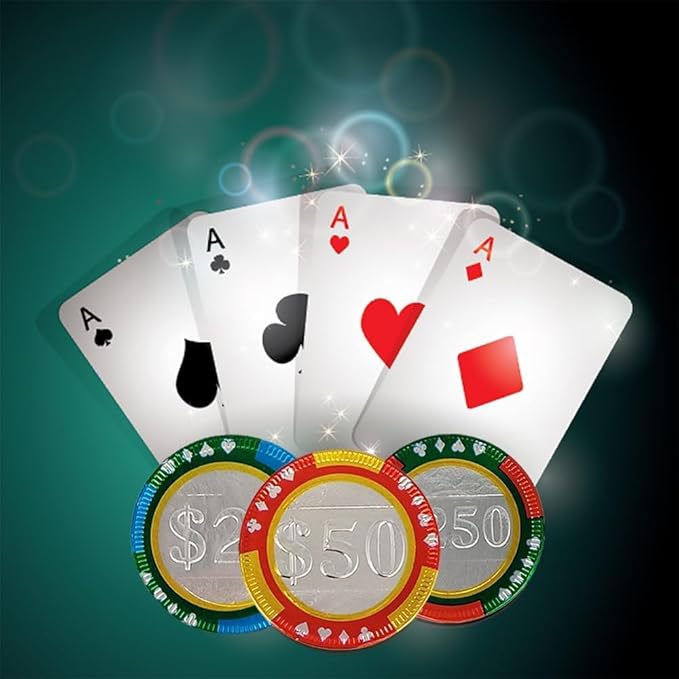 Fruidles Casino Poker Chips, Belgian Milk Chocolate Coins, Kosher Certified Dairy, Non GMO (1820-Pack)