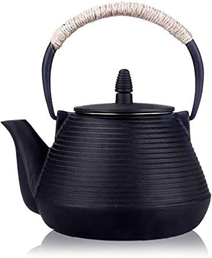 suyika Japanese Tetsubin Tea Kettle Cast Iron Teapot with Stainless Steel Infuser 30 oz/900 ml