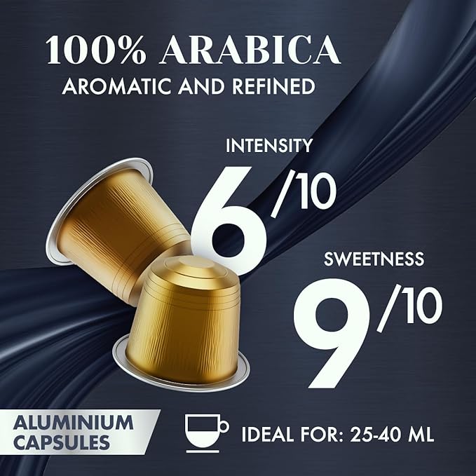 Caffe Borbone Aluminum Coffee Pods, 100% Arabica, Medium Roast, Aromatic and Refined, Genuine Italian Coffee - NOT compatible with Vertuo - 50 Count