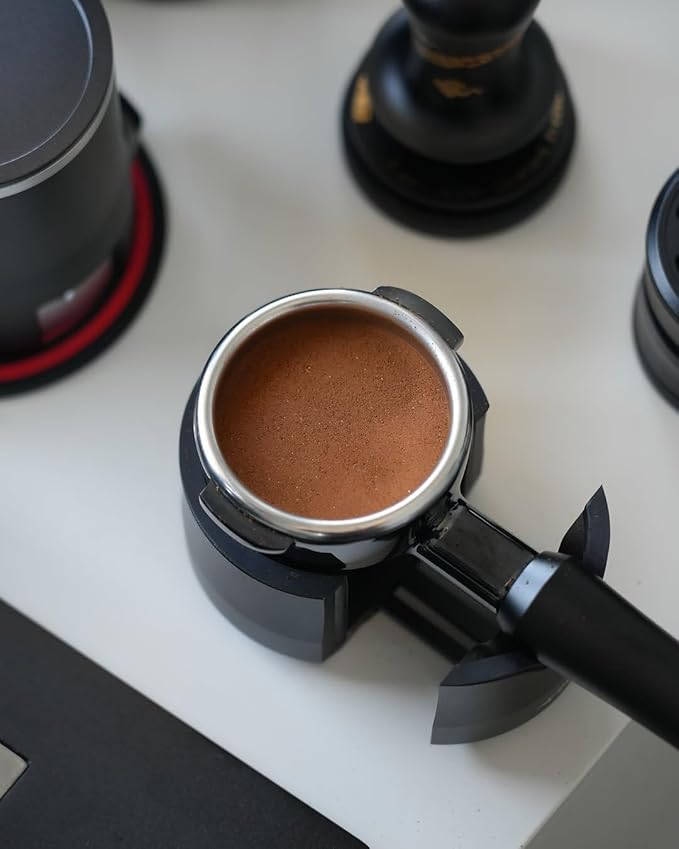 MHW-3BOMBER 58.35mm Espresso Tamper New Year Edition Snake Pattern - 3 Spring Loaded Coffee Tamper with Sound Feedback - Barista Tamper Tool with Ergonomic Handle Flat Base T6069FS-OS