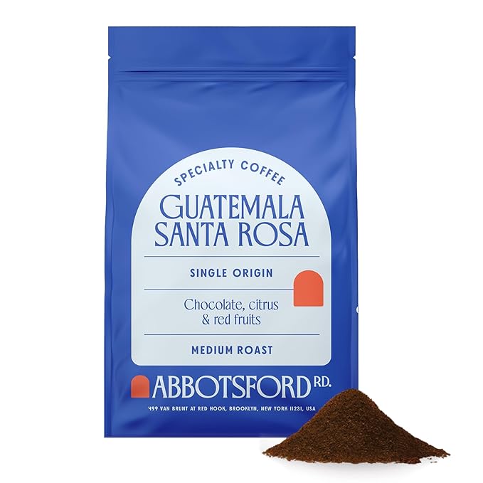 Guatemala Santa Rosa Ground Coffee Medium Roast, Holiday Flavored Coffee with Chocolate, Citrus & Red Fruit Notes, Specialty 12 oz Bag, Perfect for Coffee Lovers