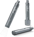 MEION Retractable WDT Espresso Distribution Tool Espresso Stirrer Tools, 0.35mm 6 Needles Coffee Distributor with Extra 6 Replaceable Needles, Espresso Machine Accessories for Barista (Silver, V2)