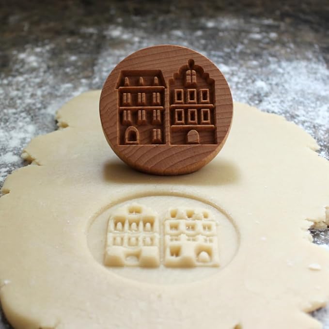 Wood Cookie Stamp, 2.5 Inch (City Street CS-087)