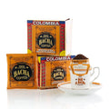 Bacha Coffee | Magdalena Decaf Colombia Single Origin, Medium Dark Roast, 100% Arabica Specialty Coffee, 12 Coffee Drip Bags, Gift Box