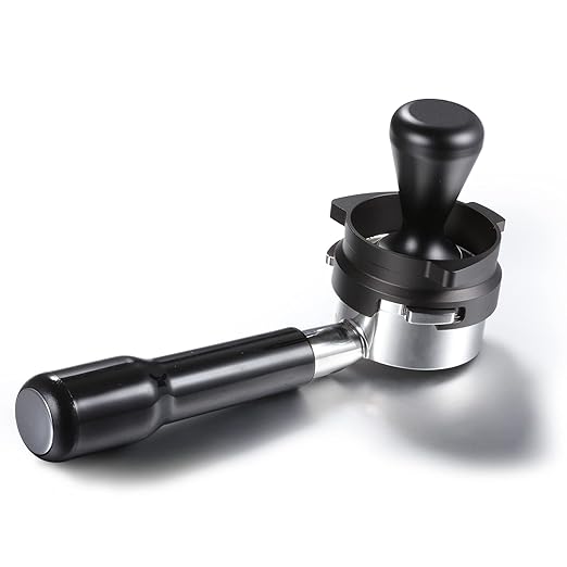 FIRJOY 54mm Espresso Dosing Funnel for Breville Barista Portafilters (Aluminum Alloy-Black)