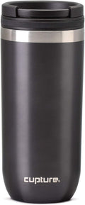 Cupture TWIST-TOP Vacuum-Insulated Stainless Steel Travel Mug, 16 oz, Gunmetal Gray