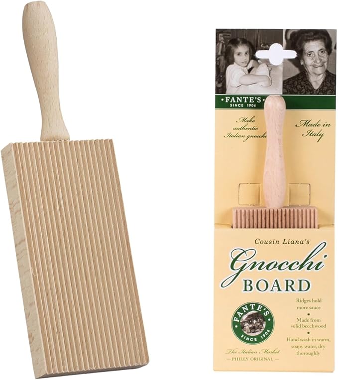 Fantes Gnocchi Board, Beechwood, Made in Italy, Set of 2, The Italian Market Original since 1906