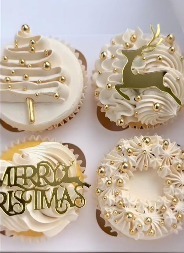Gold Pearl Sugar Sprinkles 3.9 oz, 4mm Candy Pearls Ideal for Baking, Cake and Cupcake Toppers, Cookie Decoration, Ice Cream Topping, Wedding Shower Valentines Halloween Christmas