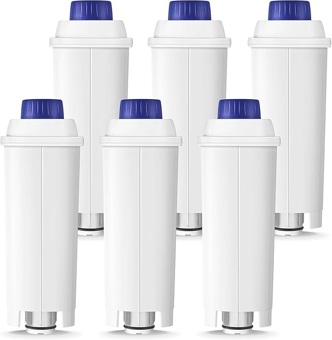 Water Filter Cartridge Replacement for Espresso Coffee Machines - Compatible with ECAM, ETAM, ESAM, Dinamica, Eletta Series - Improves Taste & Protects Your Machine, 6-Pack for Home Use