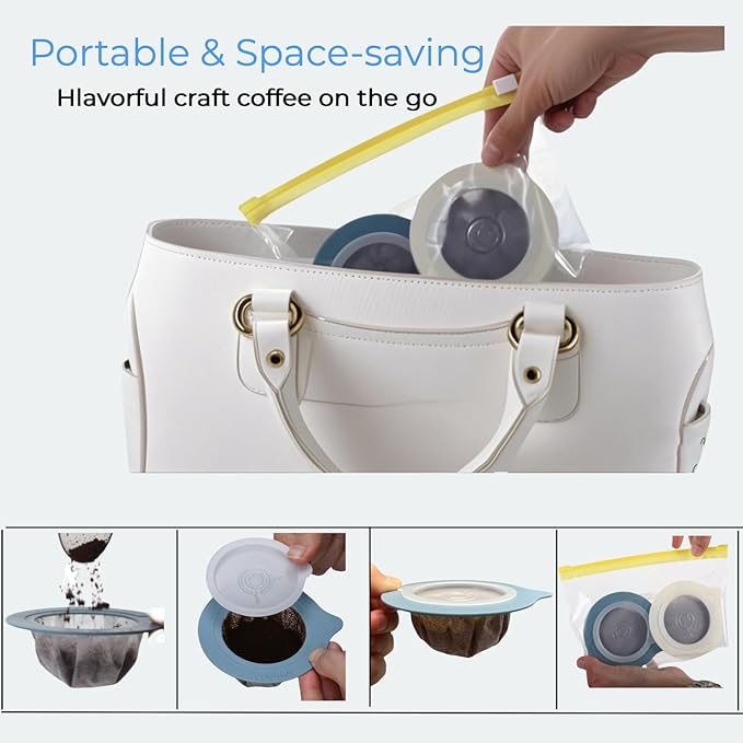 30Pcs Portable Pour Over Coffee Dripper Reusable Coffee Filters Pour Over Coffee Maker for Camping Coffee Travel Coffee Maker Single Serve coffee