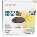 WonderSlim Protein Pudding Mix, Variety Pack, 12g Protein, Gluten Free (7ct)