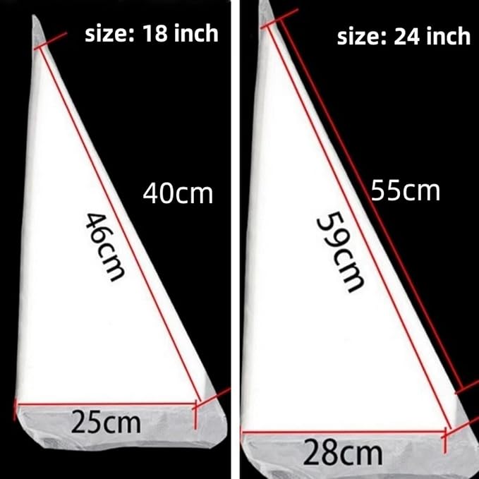 18 Inch Tipless Piping Bags for Royal Icing, Extra Thick Anti Burst Decorating Bags Butter Cream Cookies Decoration, Perfect for Professional Baking Lover